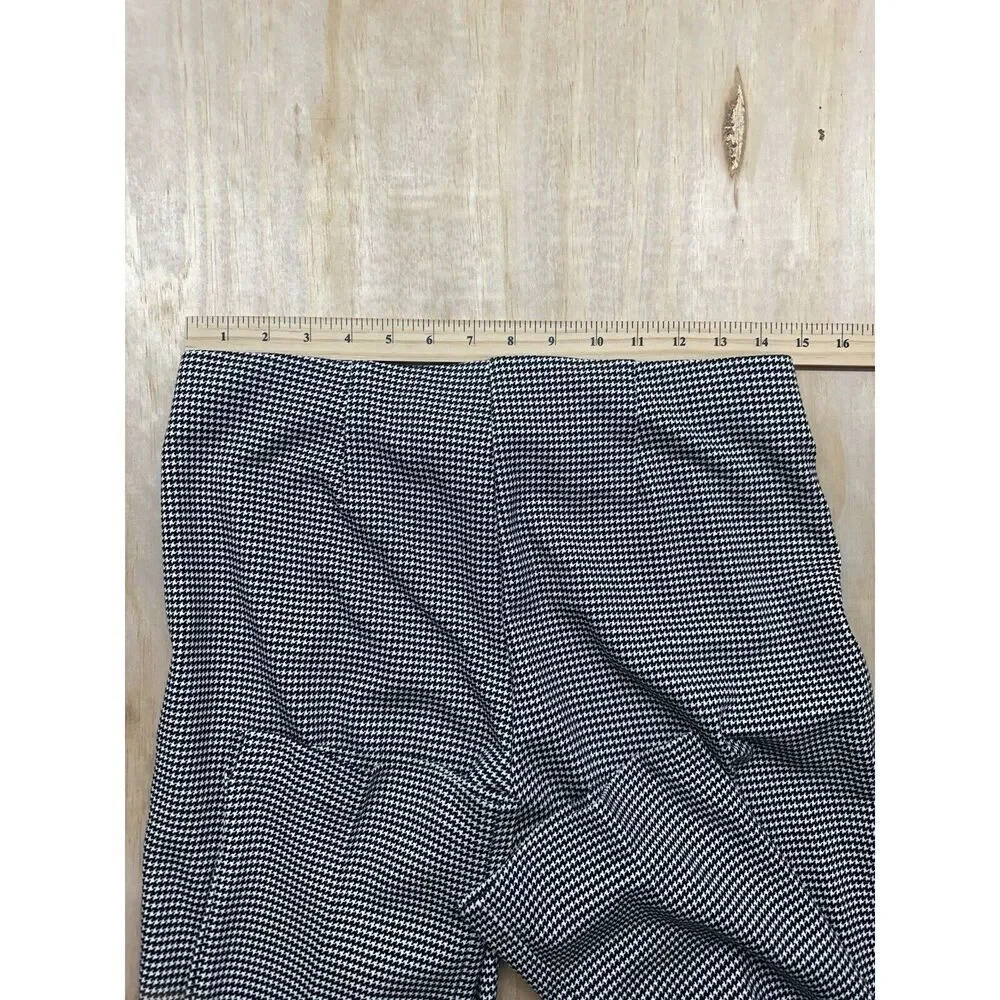 Chicos Elastic Waist Pants Houndstooth‎ Size 00 Regular (size XS) (29) Rayon